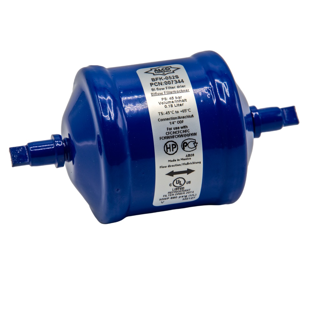 BFK 052S Bi-flow filter drier 1/4" ODF solder A007344