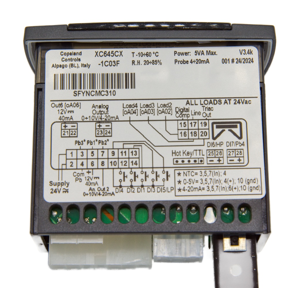 XC645CX 1C03F Controller for condensing units DIXC645CX1C03