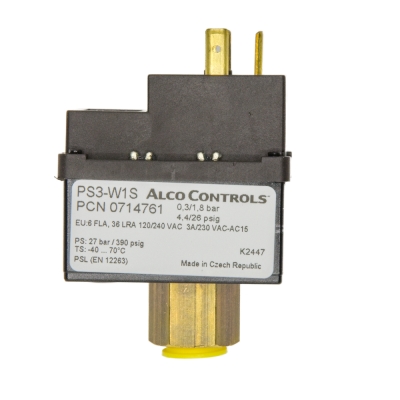 PS3 W1S LP pressostat, 0.3/1.8 bar, Auto Reset, 7/16" UNF A0714761
