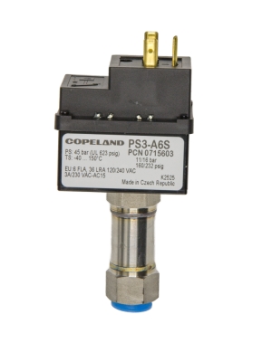 PS3 A6S Pressure Switch HP 11/16 bar, Auto Reset, 7/16" UNF A0715603