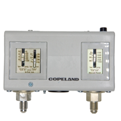 PS2 C7A Combined Pressure Switch -0.5... 7 bar / 6... 31 bar, manual HP reset, 7/16" UNF A4353500